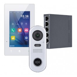 CDVI CDV-IP1B IP video entry kit with single-button door station CDVI CDV-IP1B IP video entry kit with single-button door station