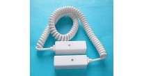 Knight Plastics L40 White Door Loop 6-Way 10" Coiled with JB White
