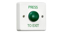 RGL EBGB01/PTE White Plastic Green Dome Exit Button