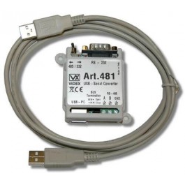 Videx 481 USB-RS232/485 with Lead and Driver Videx 481 USB-RS232/485 with Lead and Driver