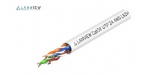 Lanview 305m Cat5e U-UTP cable 4x2xAWG24 LSZH white LVN122014