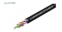 Lanview Cat5e U-UTP cable 4x2xAWG24 Black PE Outdoor - duct grade 