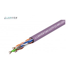 Lanview 305m Cat6 U-UTP cable 4x2xAWG24 LSZH Purple LVN122150 Lanview 305m Cat6 U-UTP cable 4x2xAWG24 LSZH Purple LVN122150